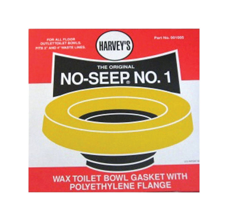Harvey's NoSeep Wax Ring Polyethylene/Wax For Water Closets to Flanges