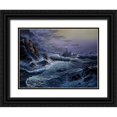 thumbnail image 1 of Harvill, Marc 14x12 Black Ornate Wood Framed with Double Matting Museum Art Print Titled - Escanada 907 Coast Guard Ship, 1 of 4