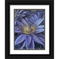 thumbnail image 1 of Harvill, Marc 15x18 Black Ornate Wood Framed with Double Matting Museum Art Print Titled - Purple Flower, 1 of 4