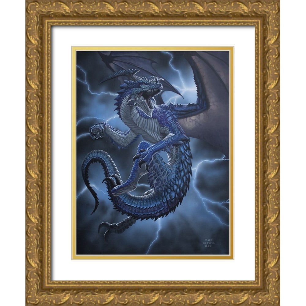 Harvill, Marc 12x14 Black Ornate Wood Framed with Double Matting