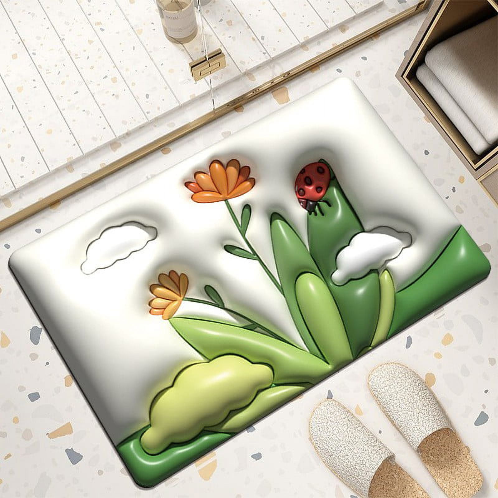 Harvn End Of Line Sale Cartoon 3D Visual Expanded Diatom Mud Floor Mat ...