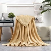 Harvn Heavily Discounted 【 Camel Color (Edge-Wrapped Style) 】【70X100Cm】 Thickened Edge-Wrapped Fleece Blanket Plain Coral Fleece Yoga Blanket Gift Bed Sheet A A 70*100Cm Single Layer Tower Solid Color
