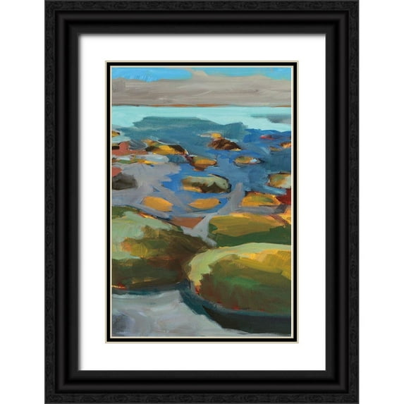 Harwood, Jennifer 13x18 Black Ornate Wood Framed with Double Matting Museum Art Print Titled - Navigating Obstacles I