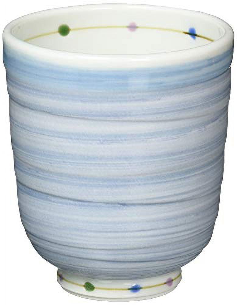 Hasami Ware Lightweight Teacup (Large) Color Dot Pattern Blue Microwave Dishwasher Safe Made in