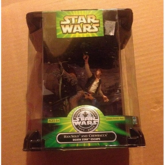 Hasbro 25th Anniversary Han Solo Chewbacca Death Star Escape Action Figure SW02