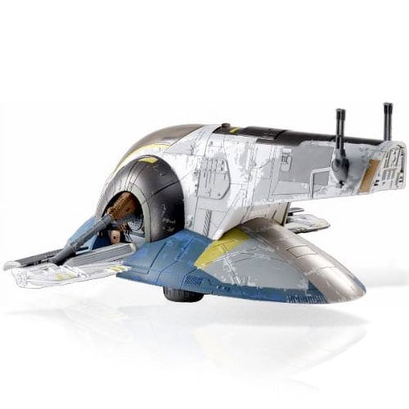 Star Wars Attack of The Clones Jango Fett's Slave 1 Secret Attack Reveal Vehicle