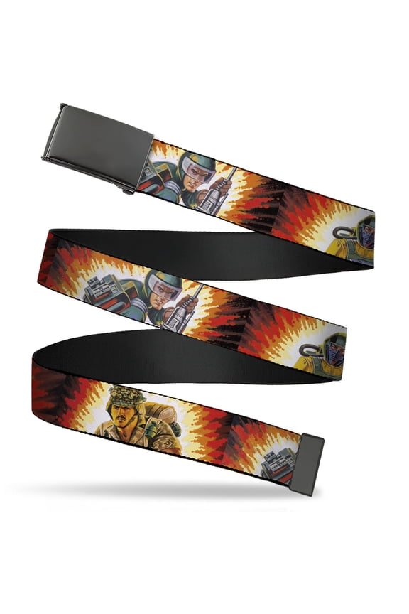 Adjustable Belt, Clamp Buckle, Cut-to-Fit, GI Joe Retro Footloose Flash Air Tight Character File Card