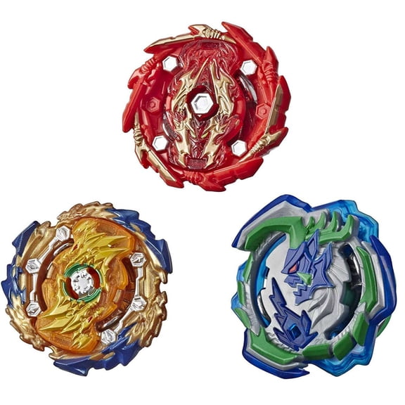 Hasbro Beyblade Burst Rise Hypersphere Battle Hunters Tops, 3 Pack