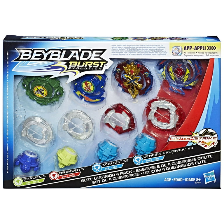 Hasbro Beyblade Switchstrike Elite Warrior 4-Pack Battle