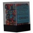 thumbnail image 1 of Hasbro CHX26862 Gemini 7 12mm D6 Red And Teal With Gold Dice, 1 of 1