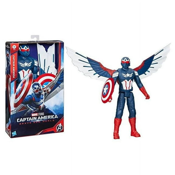 Hasbro HSBF9301 Captain America - Brave World - Deluxe Titan Sam Wilson Action Figures - Pack of 4