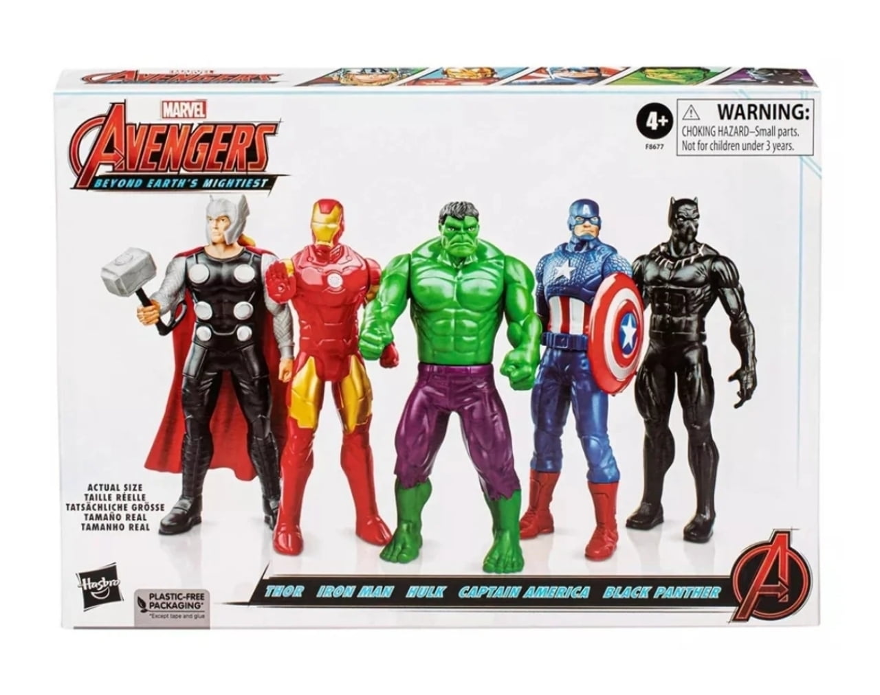 Hasbro Child Action Figures, Plastic Multicolor, 2.52 x 12.52 x 9.02 Inches, 0.33 lb, 5 Pack