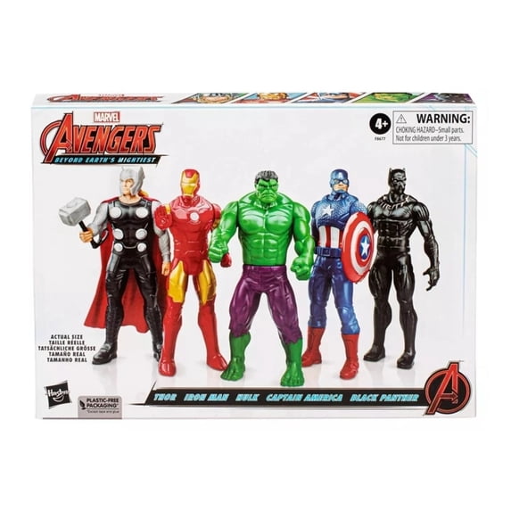 Hasbro Child Action Figures, Plastic Multicolor, 2.52 x 12.52 x 9.02 Inches, 0.33 lb, 5 Pack