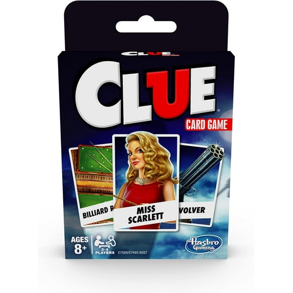 Hasbro Clue Family Card Game for Ages 6+ 3-4 Players