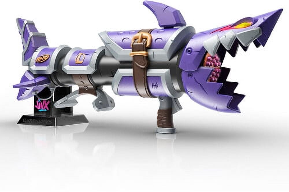 Hasbro Collectibles - Nerf LMTD League of Legends Jinx Fishbones Blaster  [COLLECTABLES] Shooter, Collectible