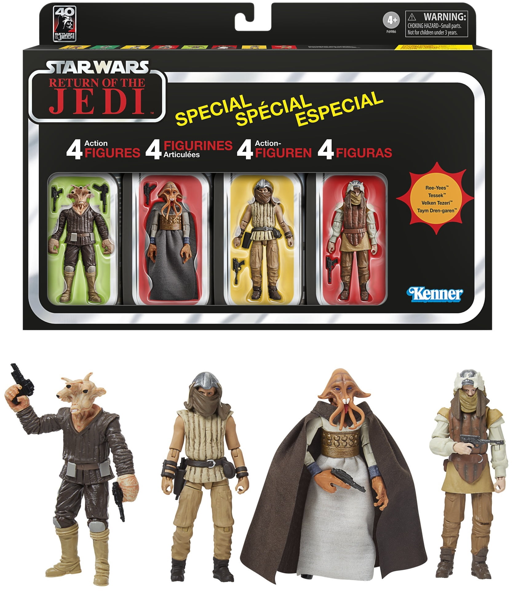 Hasbro Collectibles - Star Wars: Return of the Jedi - Vintage Collection - Jabba’s Court Denizens Action Figure 4-Pack