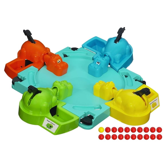 Hasbro Elefun & Friends Multicolor Hungry Hungry Hippos Board Game, 20 ...