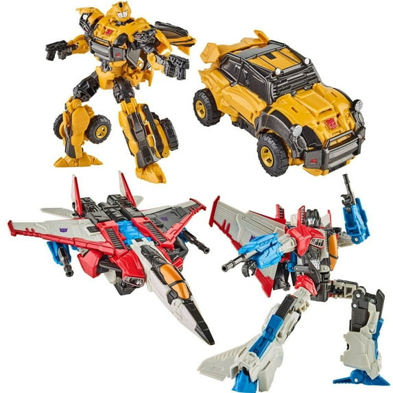Hasbro F0383 Transformers Reactivate Bumblebee and Starscream Action Figure, Plastic, 2 Pack (6.5")