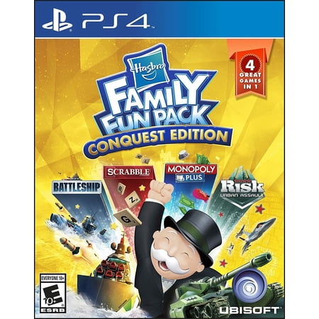 Hasbro Family Fun Pack CONQUEST ED. PS4 Brand New Sealed Scrabble Monopoly Risk