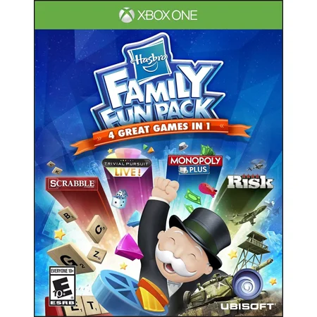 Hasbro Family Fun Pack Xbox One Brand New Sealed Scrabble Monopoly Risk