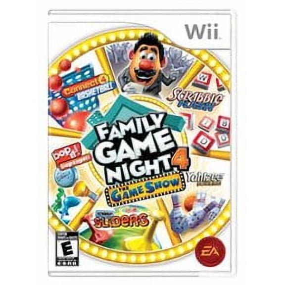 Pre-Owned Hasbro Family Game Night 4 The Game Show Edition Nintendo Wii Party Game, 4 Offline Players