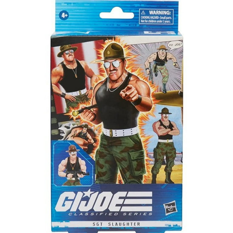 Hasbro GI Joe Collectible Sgt. Slaughter Action Figure, Multicolor Hasbro GI Joe Collectible Sgt. Slaughter Action Figure, Multicolor