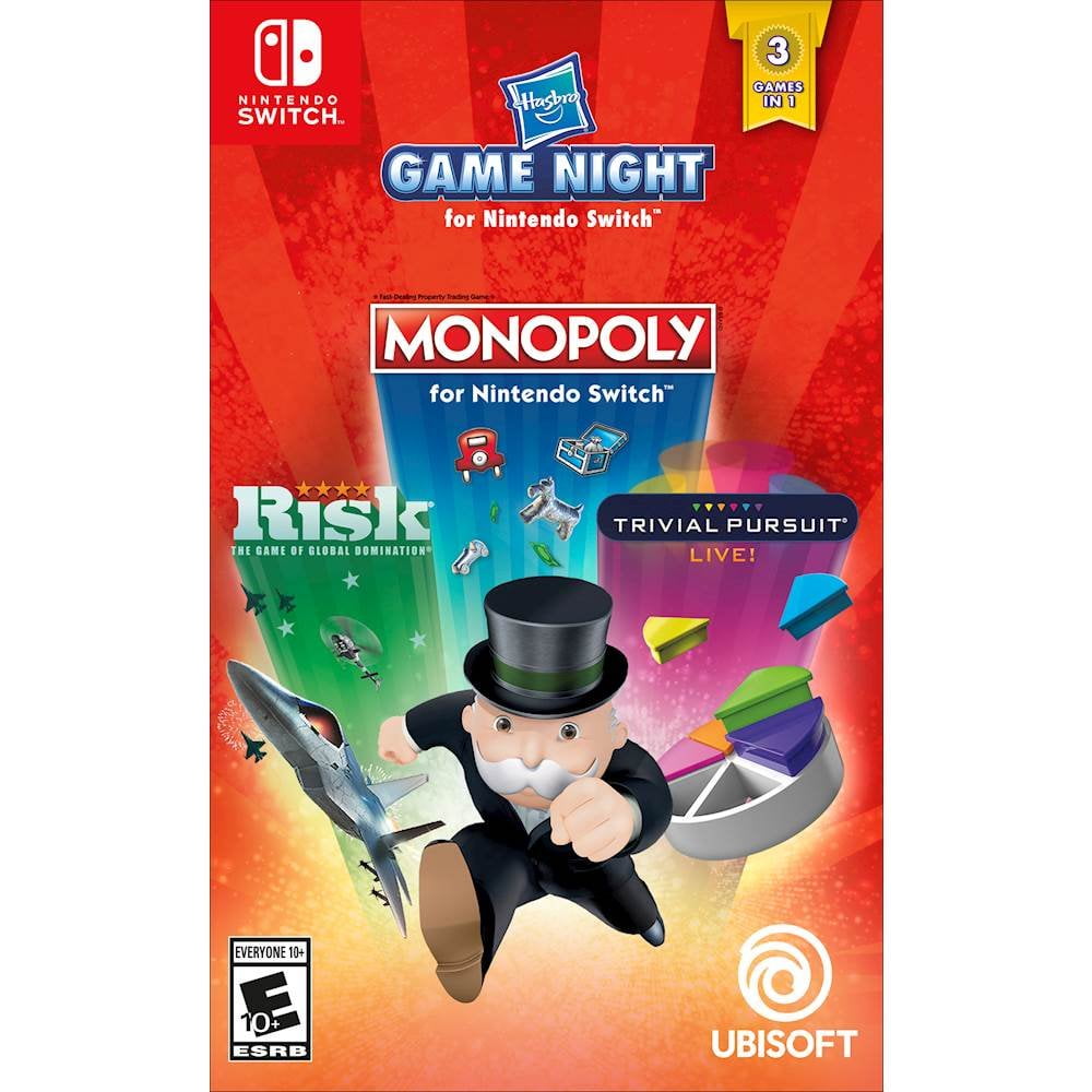 Hasbro Game Night: Monopoly, Risk, Trivial Pursuit - Nintendo Switch