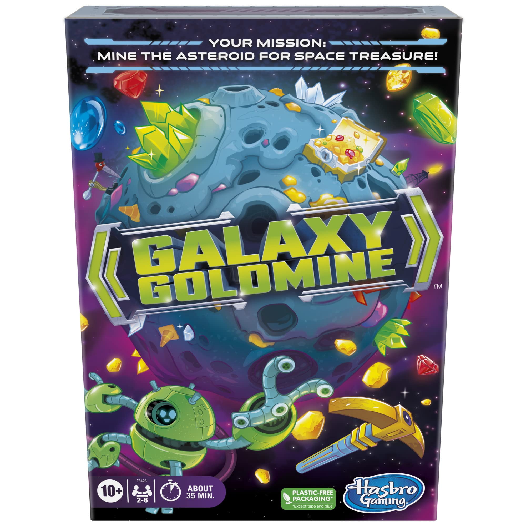 Hasbro Gaming Galaxy Goldmine Game, Family Strategy Card Games for Kids ...