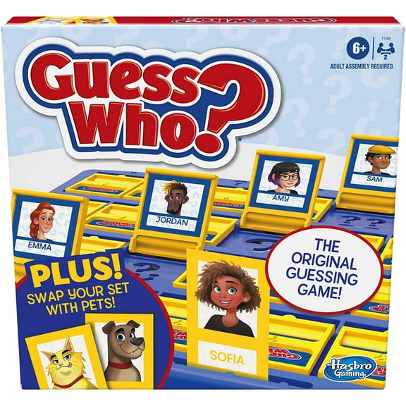 Hasbro Gaming Guess Who? Includes People Cards and Pets Cards, 6+