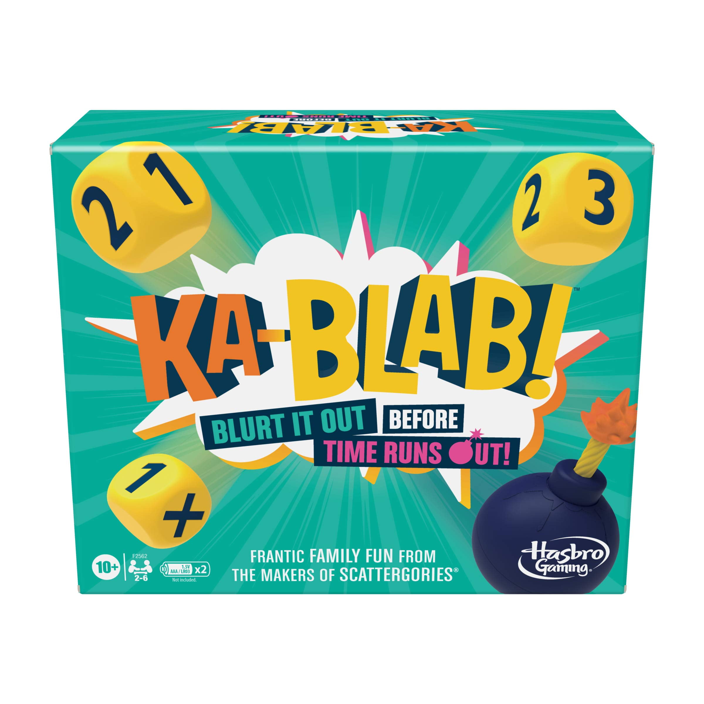 Hasbro Gaming Ka-Blab! Game YPF5&nbsp;for Families, Teens and Kids Ages 10 and Up, Family-Friendly Party Game for 2-6 Players, from The Makers of Scattergories
