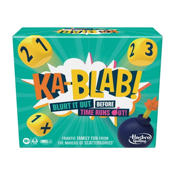 Hasbro Gaming Ka-Blab! Game YPF5for Families, Teens and Kids Ages 10 and Up, Family-Friendly Party Game for 2-6 Players, from The Makers of Scattergories