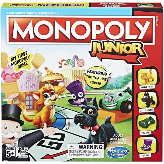 Hasbro Monopoly Junior Board Game, Ages 5 and up