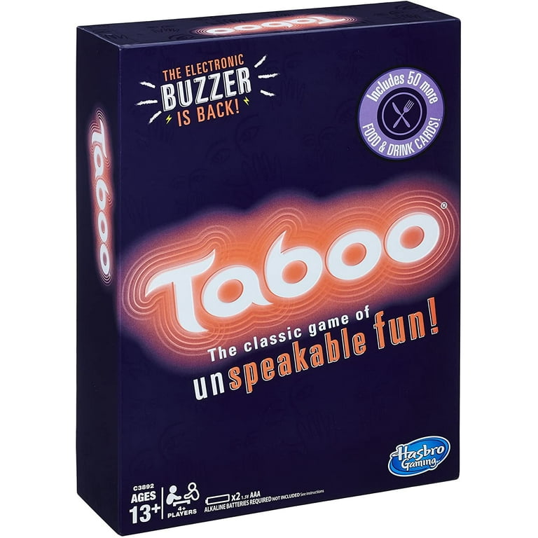 Hasbro Gaming Taboo Party Board Game With Buzzer for Kids Ages 13