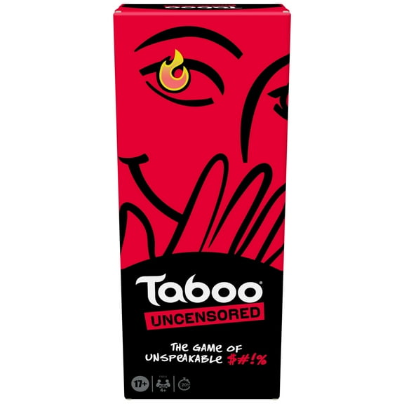 Hasbro Gaming Taboo Uncensored Board Game for Adults Only | Ages 17+ | 4+ Players | 20 Mins. Avg. | Hilarious NSFW Party Games for AdultsS301