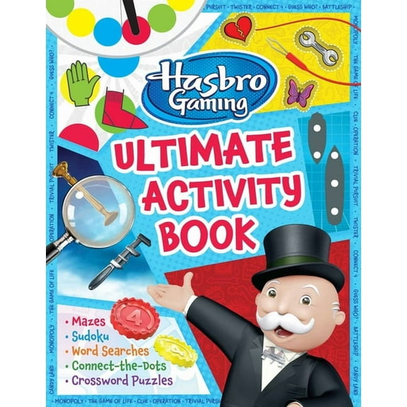 Hasbro Gaming Ultimate Activity Book: (Hasbro Board Games, Kid's Game Books, Kids 8-12, Word Games, Puzzles, Mazes), (Paperback)