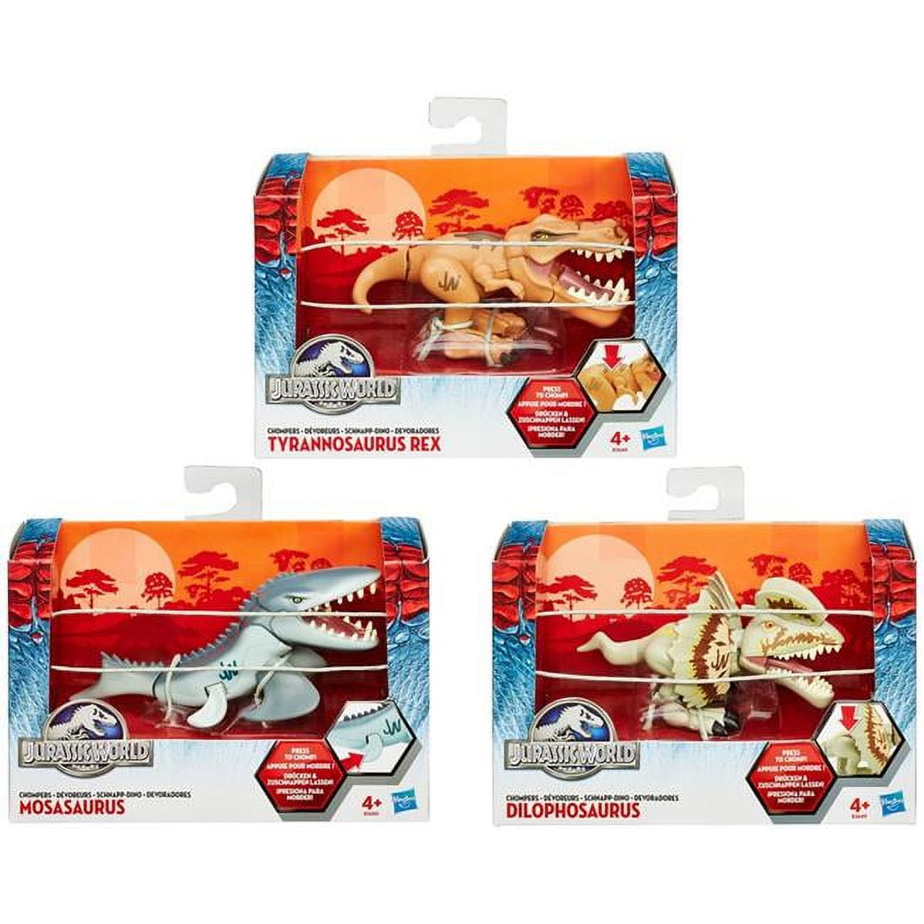ザウルス　ヒップチャップス Hasbro HSBB3647 Jurassic Park Chompers - Set of 6 - Walmart.com