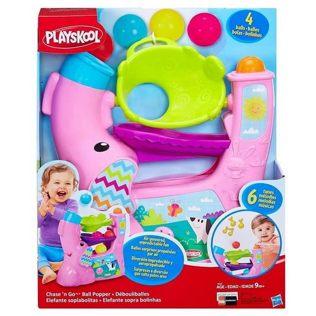 Hasbro HSBB8228 Playskool Chase N Go Ball Popper, Pink Set of 2