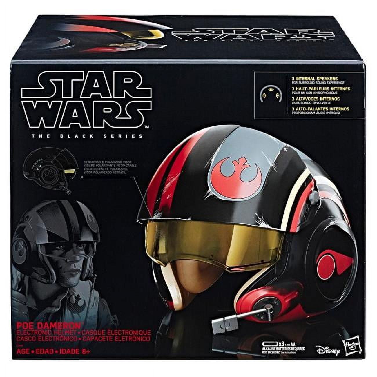 Star Wars The Black Series Poe Dameron Electronic X-Wing Pilot