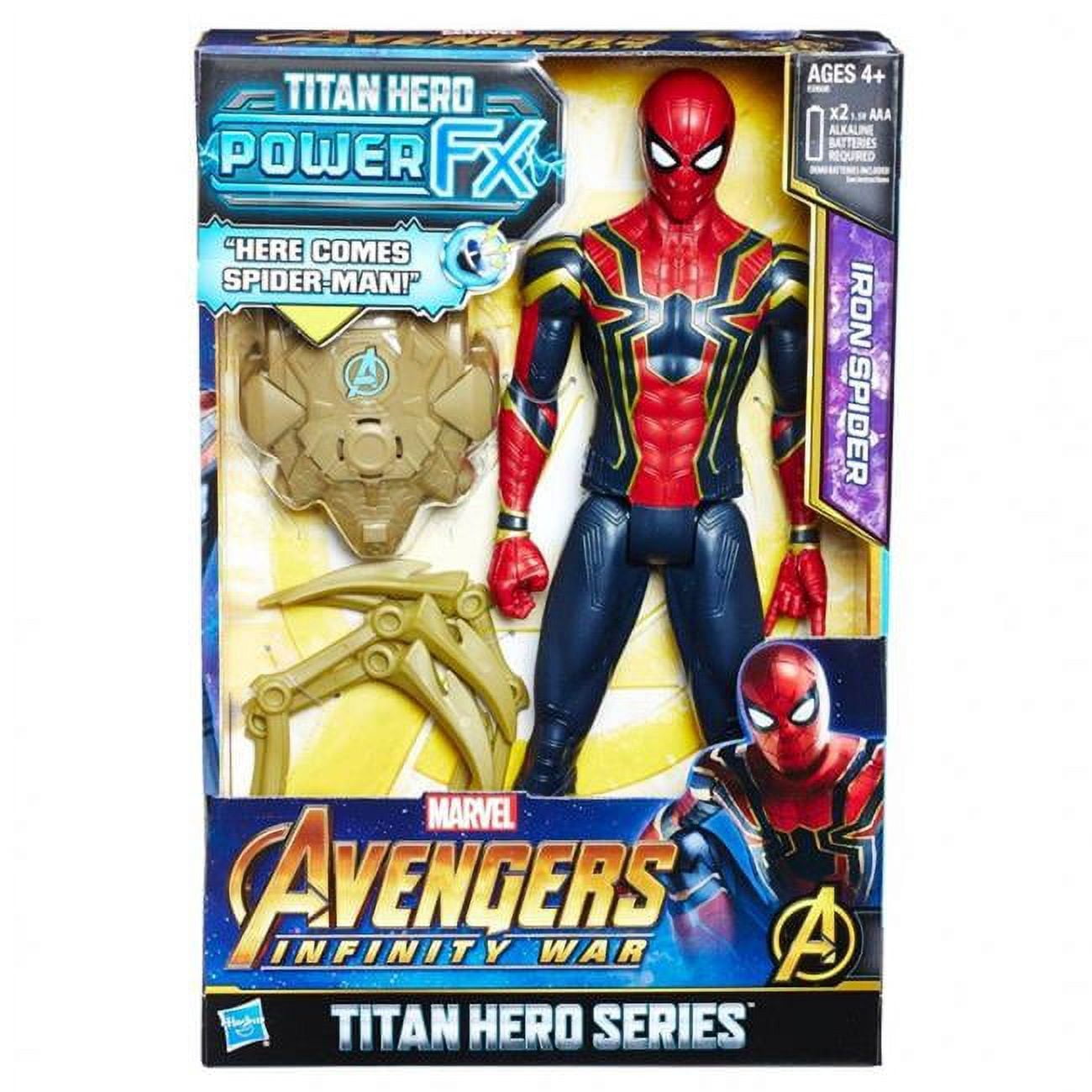 Hasbro HSBE0608 12 in. Avengers Titan Hero Power Tech Spiderman