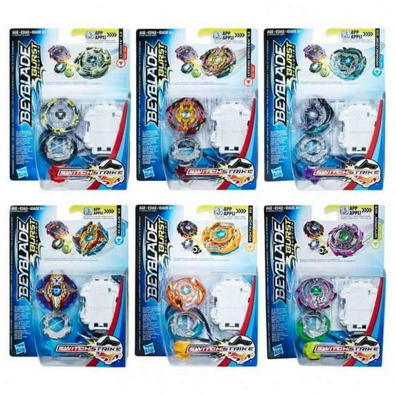 Hasbro HSBE0723 Bey Blades Switchstrike Starter Pack, Assorted Color - Pack of 8