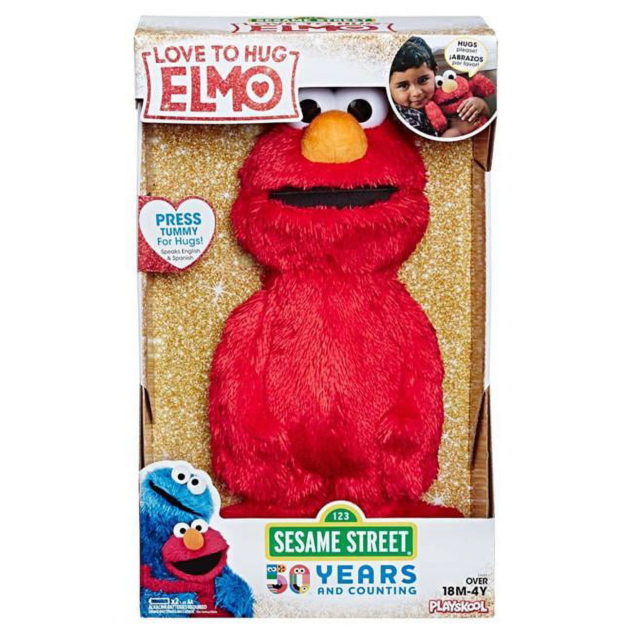 Hasbro HSBE4467 Sesame Street Love to Hug Elmo Toy Pack of