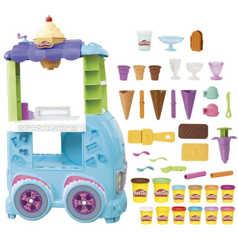 Hasbro HSBF1039 Play-Doh Ultimate Ice Cream Truck Playset, Multi Color