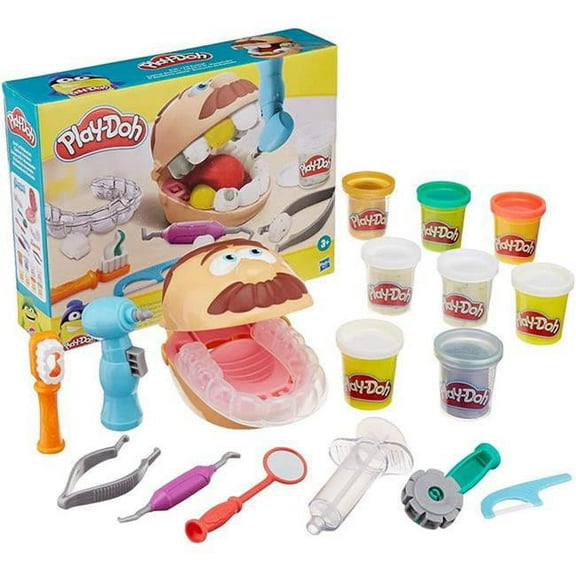 Hasbro HSBF1259 Playdoh Dott Trapanino Dentist New Toy, 4 Piece