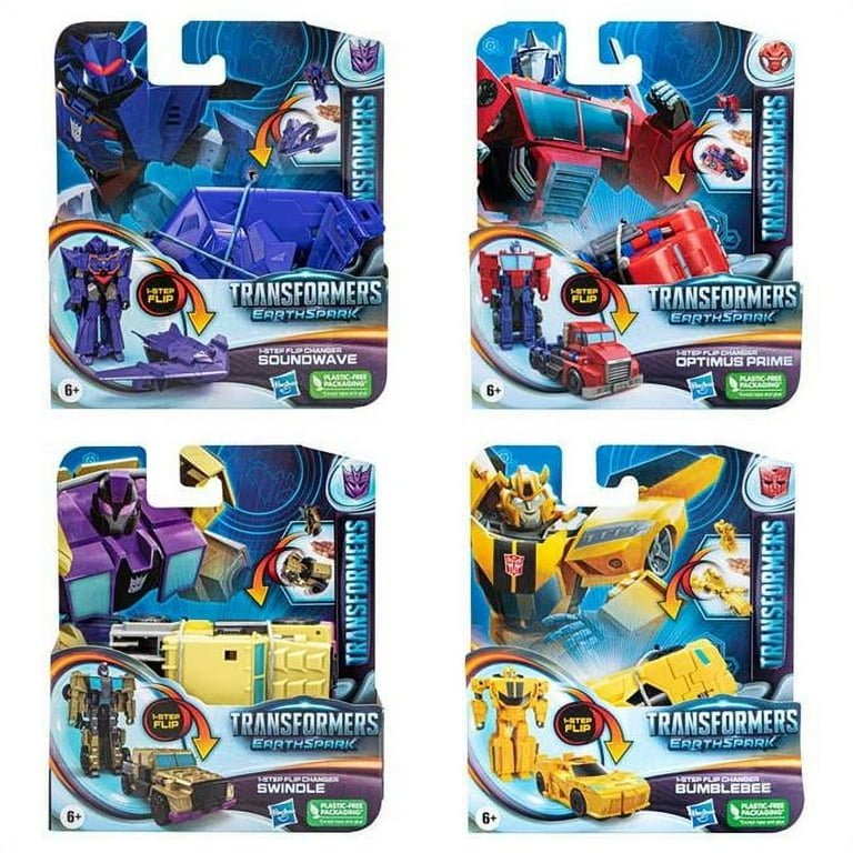 Hasbro Transformers EarthSpark 1-Step Flip Toy, Character
