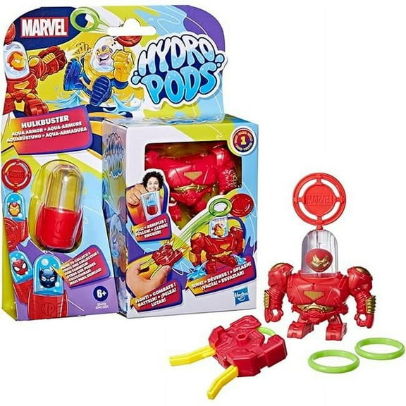 Hasbro HSBG0411 Hydro Pods Marvel Aqua Armor Assortment Toys - 6 Count