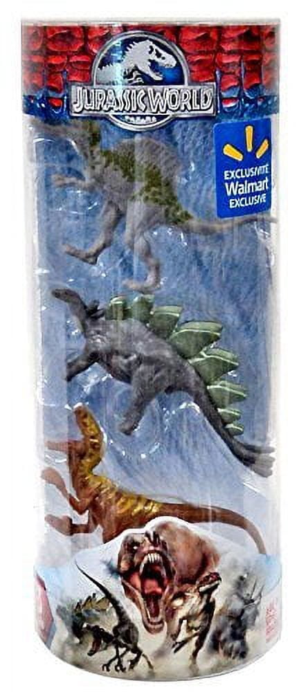 Hasbro Jurassic World Mini Dinos Spinosaurus, Stegosaurus & Velociraptor Figure, 3 Pack