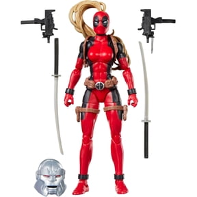 Hasbro Lady Deadpool Action Figure Marvel Legends Comics-Inspired Collectible with 5 Accessories Includes Build-A-Figure Part