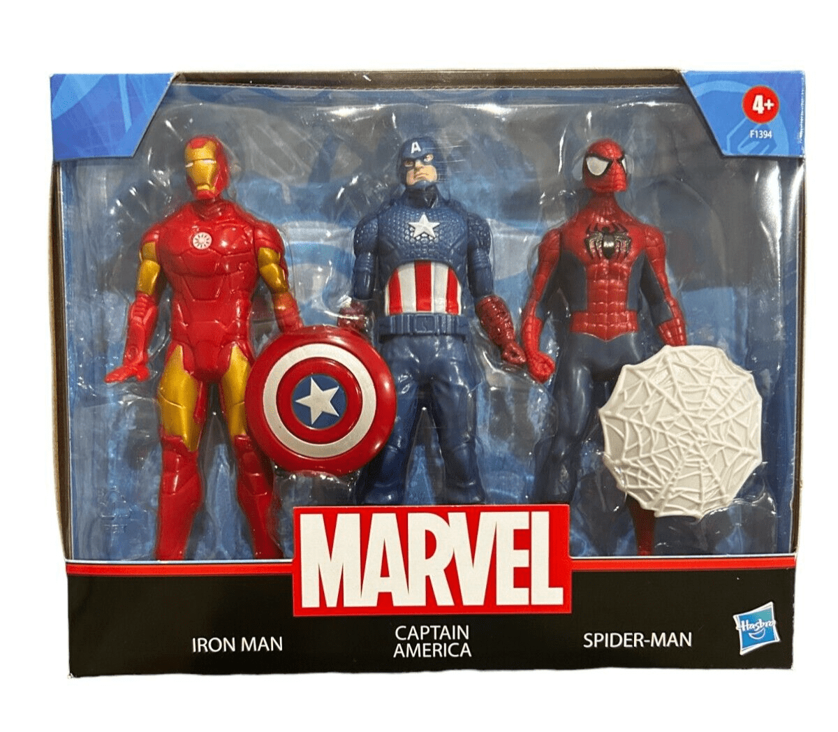Hasbro Marvel 3-Pack: Iron Man, Spider-Man, Captain America