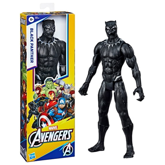 Hasbro Marvel Avengers Titan Hero Series Black Panther 12-Inch Action Figure for Kids Ages 4 and Up