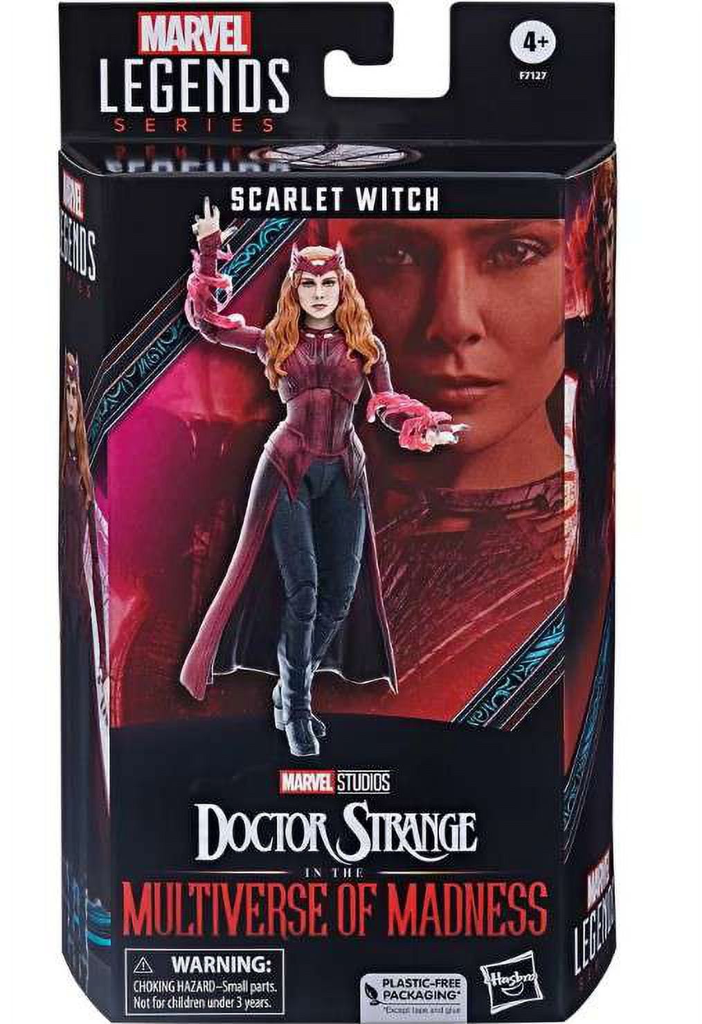 Marvel Legends Scarlett Witch Figurine, Captain America